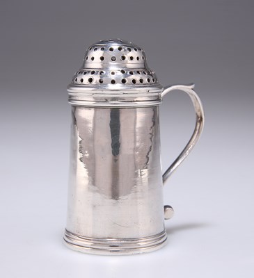 Lot 94 - A MID-18TH CENTURY IRISH SILVER KITCHEN PEPPER