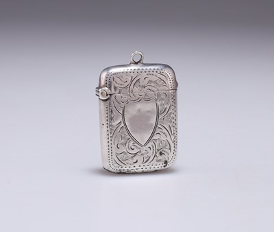 Lot 363 - A LATE VICTORIAN SILVER VESTA CASE