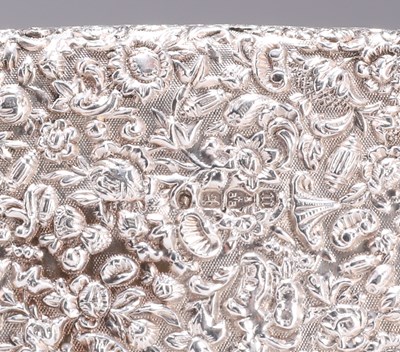 Lot 322 - A VICTORIAN SILVER CARD CASE
