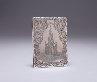 Lot 355 - A VICTORIAN SILVER CARD CASE