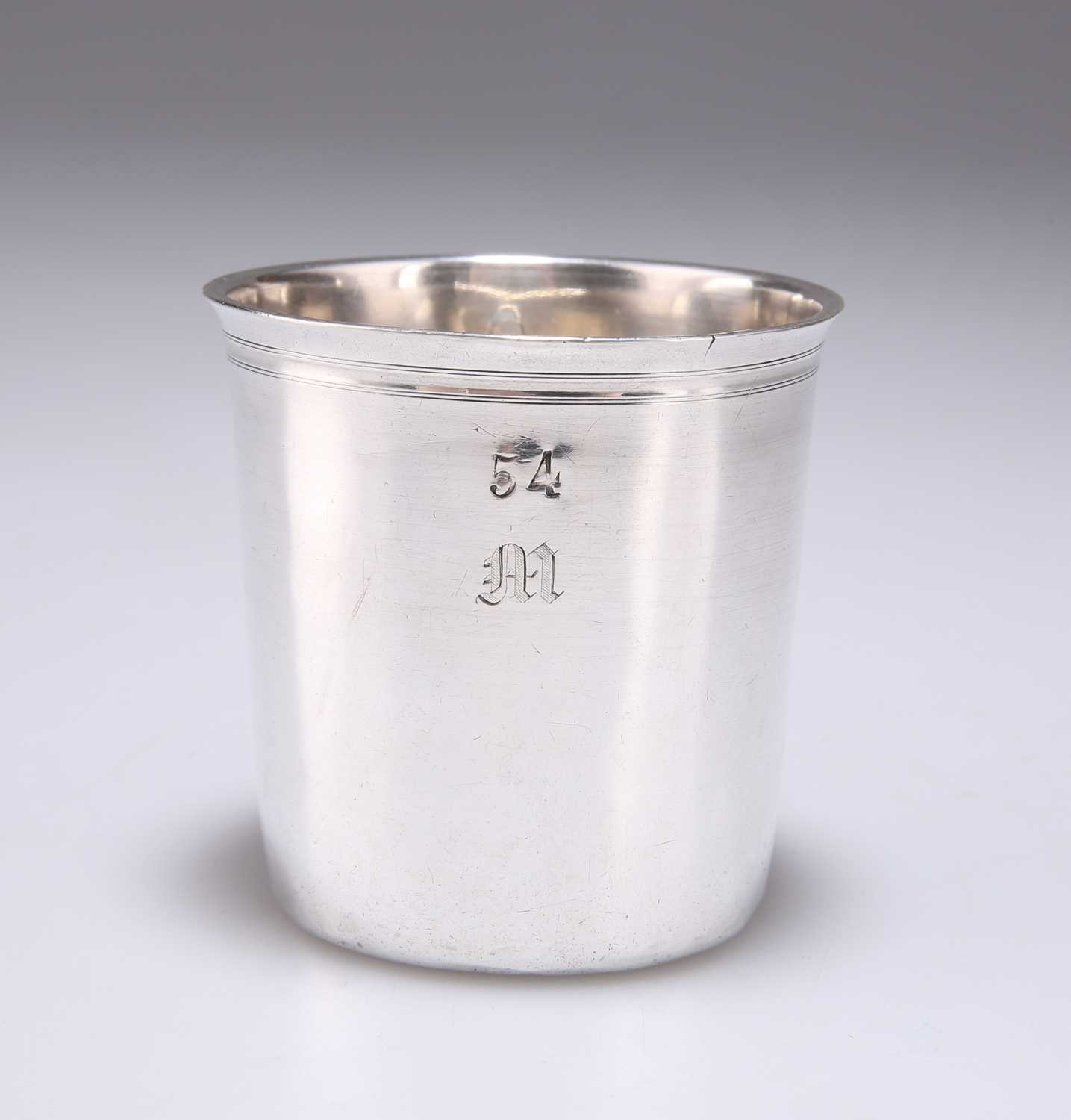 Lot 82 A FRENCH SILVER BEAKER