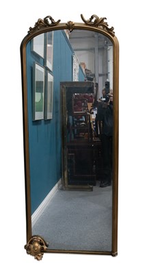 Lot 1407A - A VICTORIAN GILT-COMPOSITION MIRROR