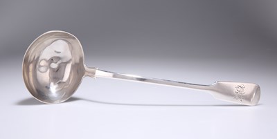 Lot 259 - A VICTORIAN SILVER SOUP LADLE