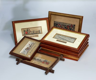 Lot 18 - THOMAS STEVENS, A COLLECTION OF TEN STEVENGRAPH PURE SILK WOVEN PICTURES