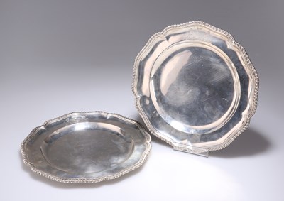 Lot 317 - A PAIR OF VICTORIAN SILVER DINNER PLATES
