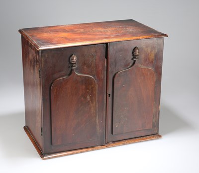 Lot 873 - A VICTORIAN MAHOGANY TABLE CABINET