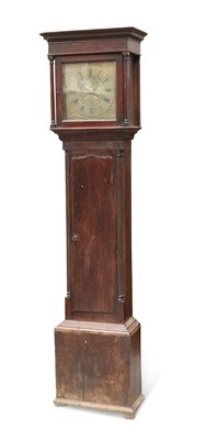 Lot 719 - A GEORGE III OAK 30-HOUR LONGCASE CLOCK, SIGNED MONKHOUSE, CARLISLE