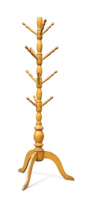 Lot 1237 - A BEECH COAT/HAT STAND, LATE 19TH/EARLY 20TH CENTURY