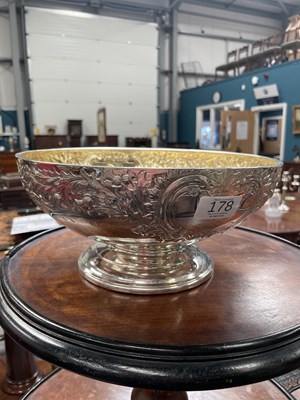 Lot 178 - A WILLIAM IV SCOTTISH SILVER PUNCH BOWL