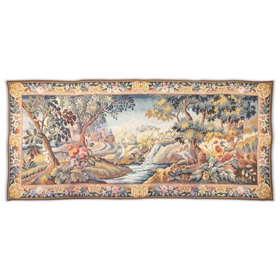 Lot 9 - A 20TH CENTURY FRENCH AUBUSSON-TYPE WALL HANGING