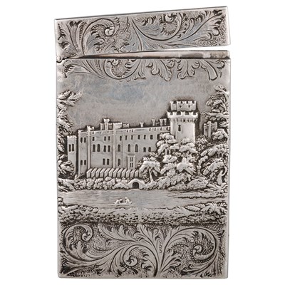 Lot 337 - AN EARLY VICTORIAN SILVER CARD CASE