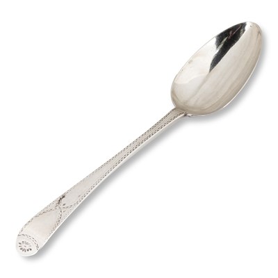 Lot 456 - A GEORGE III SILVER TABLESPOON