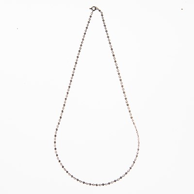 Lot 500 - A DIAMOND CHAIN NECKLACE