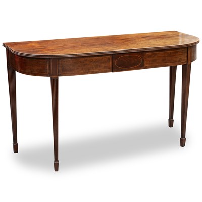 Lot 730 - A REGENCY STYLE MAHOGANY SERVING TABLE