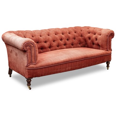 Lot 762 - A VICTORIAN CHESTERFIELD SOFA