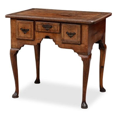 Lot 739 - A GEORGE II WALNUT LOWBOY