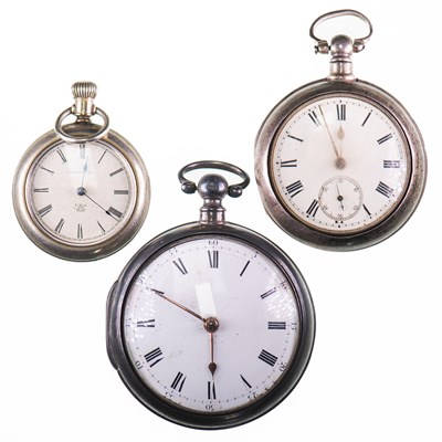 Lot 520 - THREE ASSORTED POCKET WATCHES