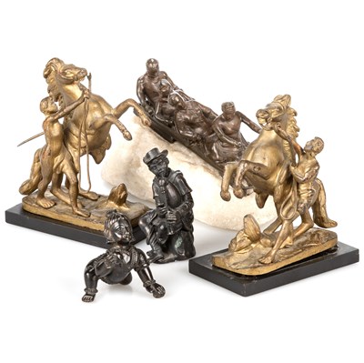 Lot 163 - A GROUP OF BRONZES