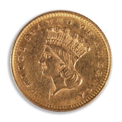 Lot 19 - AN 1857 GOLD DOLLAR
