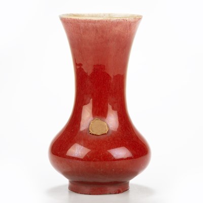 Lot 137 - A CHINESE LANGYAO SANG-DE-BOEUF VASE, QING DYNASTY