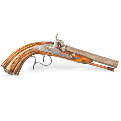 Lot 11 - A FRENCH PERCUSSION TARGET PISTOL
