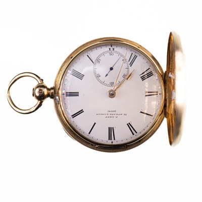 Lot 516 - AN 18CT GOLD FREDERICK DENT POCKET WATCH