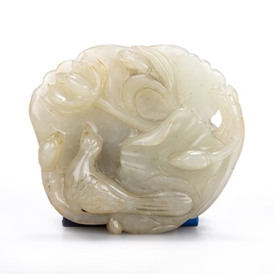 Lot 128 - TWO CHINESE JADE CARVINGS