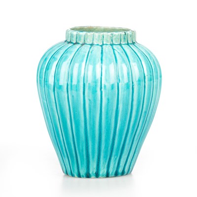 Lot 78 - A CHINESE TURQUOISE GLAZED JAR