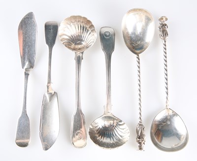 Lot 397 - A PAIR OF VICTORIAN SILVER APOSTLE SPOONS