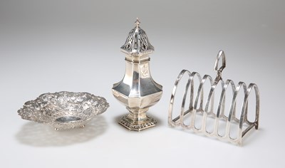 Lot 236 - A GEORGE V SILVER TOAST RACK