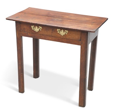 Lot 680 - AN 18TH CENTURY OAK SIDE TABLE