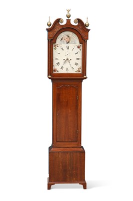 Lot 634 - A GEORGE III SCOTTISH OAK 8-DAY LONGCASE CLOCK, BY BLAIR FLIGHT, KENROSS, CIRCA 1785