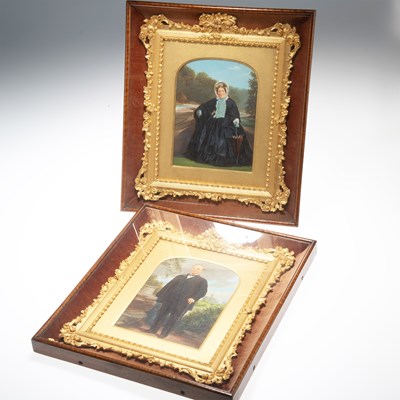 Lot 1172 - A PAIR OF VICTORIAN GILT-COMPOSITION PICTURE FRAMES