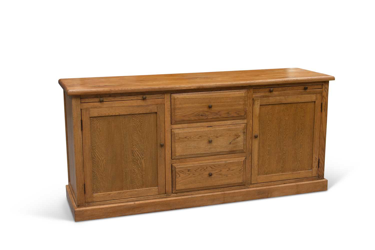 Lot 192 - AN OKA GOLDEN OAK SIDEBOARD