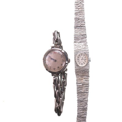 Lot 149 - TWO SILVER BRACELET WATCHES