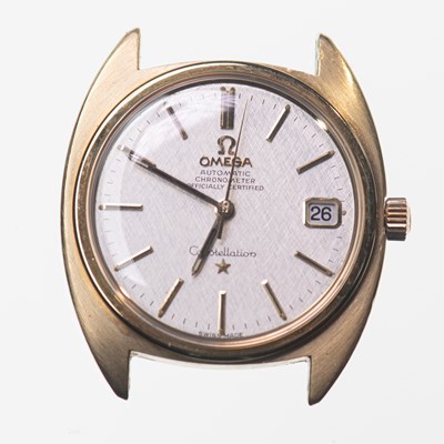 Lot 428 - A GENTS GOLD-PLATED OMEGA CONSTELLATION WATCH HEAD