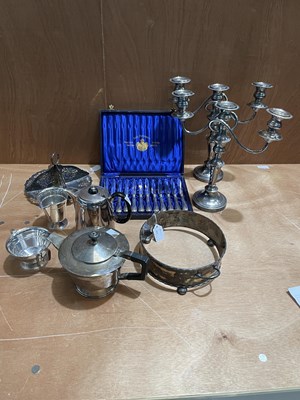 Lot 89 - A COLLECTION OF SILVER PLATED WARES