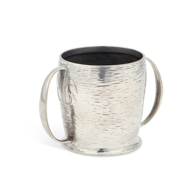 Lot 585 - A LIBERTY & CO TUDRIC PEWTER TWO-HANDLED MUG