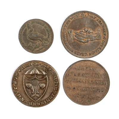 Lot 13 - A GROUP OF FIFTEEN 18TH/ 19TH CENTURY PROVINCIAL TOKENS