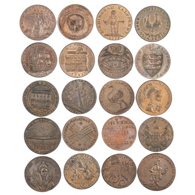 Lot 9 - A GROUP OF TWENTY 18TH/ 19TH CENTURY PROVINCIAL TOKENS