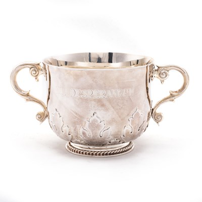 Lot 198 - A VICTORIAN BRITANNIA STANDARD SILVER PORRINGER