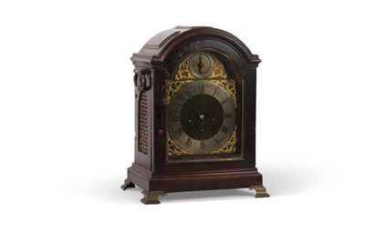 Lot 663 - A GEORGE III MAHOGANY DOUBLE-FUSEE BRACKET CLOCK, SIGNED JOHN COLLETT, CHELSEA (1805-21)