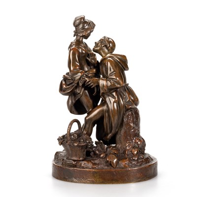 Lot 631A - A FRENCH EROTIC BRONZE FIGURE GROUP, CIRCA 1870