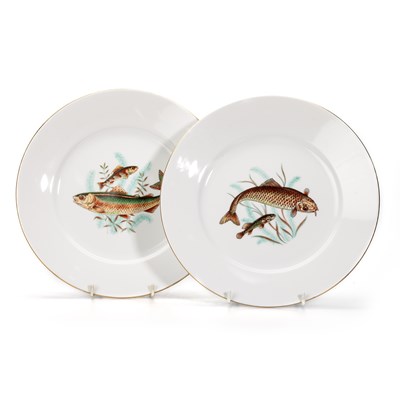 Lot 51 - RICHARD GINORI (ITALY), A FISH PATTERN DINNER SERVICE, LATE 1960S