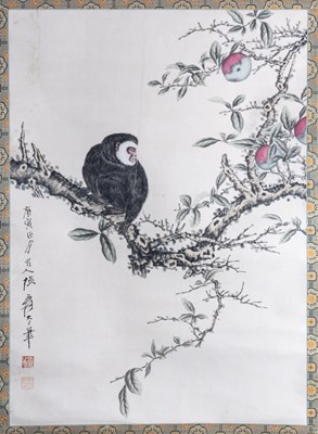 Lot 182 - AFTER ZHANG DAQIAN (20TH CENTURY), GIBBON