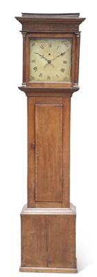 Lot 278 - AN OAK 30-HOUR LONGCASE CLOCK