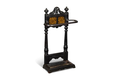 Lot 582 - A CAST IRON STICKSTAND, CIRCA 1910