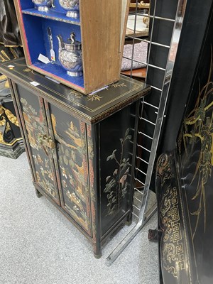 Lot 788 - A PAIR OF 20TH CENTURY CHINESE LACQUER SIDE CABINETS