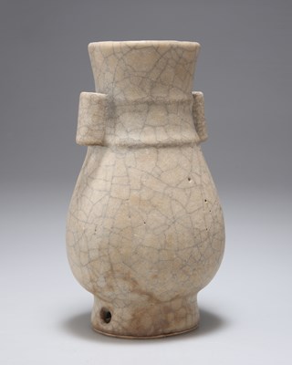 Lot 100 - A CHINESE SONG-STYLE GUAN-TYPE HU-SHAPED VASE