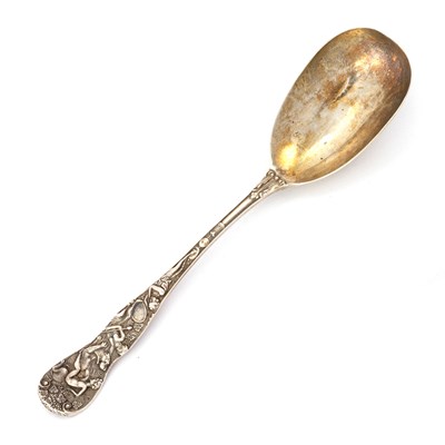 Lot 448 - A VICTORIAN SILVER SERVING SPOON